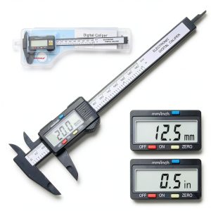 NORTOOLS Carbon Fiber Digital Caliper 150mm 0.01mm Resolution LCD-0
