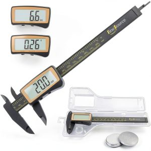 FineSource Digital Caliper DP-KC Carbon Fiber 0-6in/150mm Precision-0