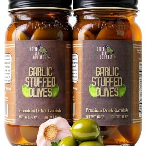 Green Jay Gourmet Stuffed Olives Assorted Flavors 1 and 2 Pound Pack-0