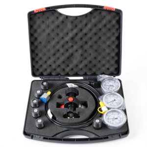 Hydraulic Nitrogen Accumulator Test Kit SINOCMP 3 Gauges 7 Adapters-0